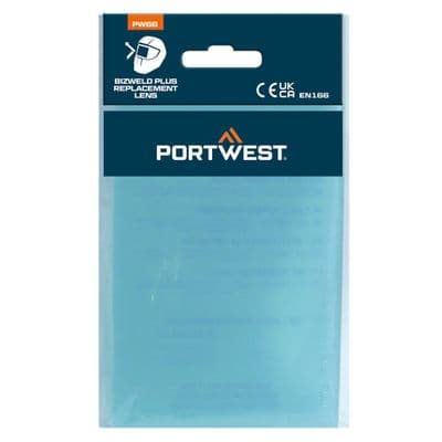 Portwest PW66 - BizWeld Plus Replacement Lens (Pk5)  Clear
