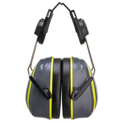 Portwest PW76 - HV Extreme Ear Defenders Medium Clip-On  Grey/Yellow