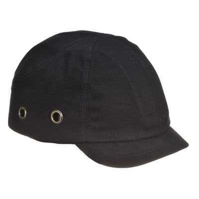 Portwest PW89 - Short Peak Bump Cap  Black