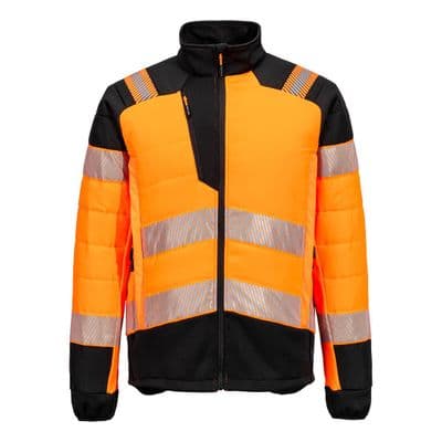 Portwest T170 - PW3 Hi-Vis Hybrid Baffle Jacket