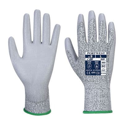 Portwest VA620 - Vending LR Cut PU Palm Glove  Grey
