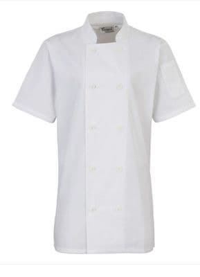 Premier Women's short sleeve chef's jacket