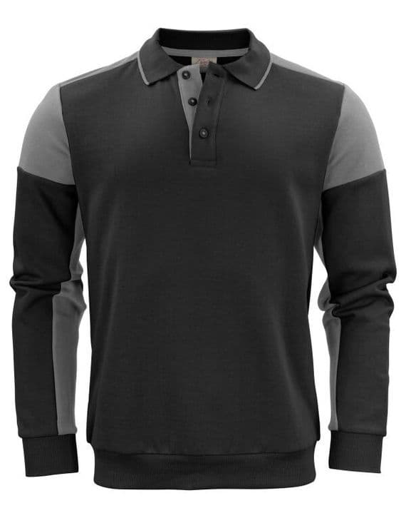 Printer Prime  Long Sleeve Polo Sweatshirt