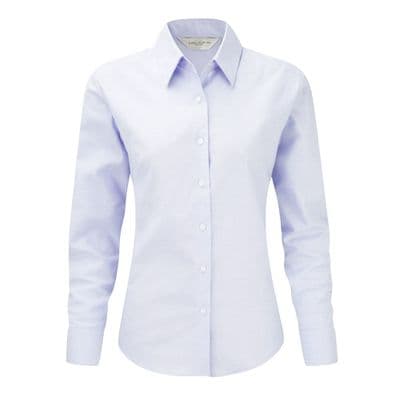 Russell Collection Women's Long Sleeve Oxford Shirt