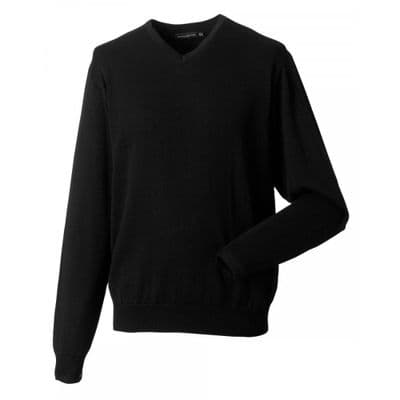 Russell Men's V-Neck Knitted Sweatshirt