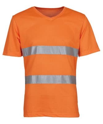 Yoko Hi-vis top cool super light v-neck t-shirt