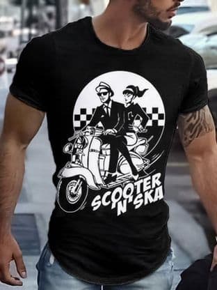 2 Tone T-shirt - Extra Extra Large (2XL) (Scooter and Ska) New