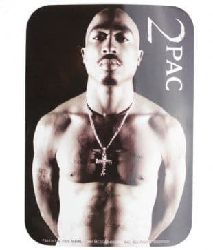 2Pac - Black & White (Sticker)