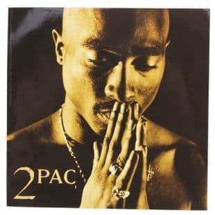 2Pac - Square Headshot (Sticker)