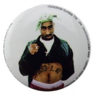 2Pac - Thug Life (25mm Button Badge)