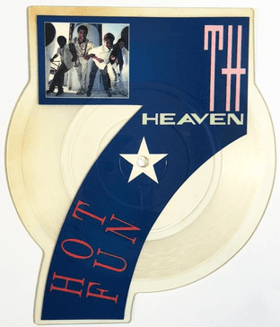7th Heaven - Hot Fun (7") (Shaped Picture Disc) (VG-/NM)