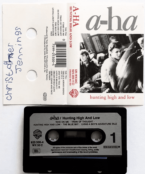 A-Ha ‎- Hunting High And Low (Cassette Album) (EX/VG-)