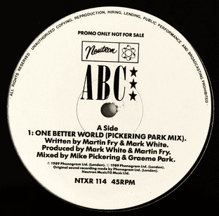 ABC - One Better World (Pickering Park Mix) (12") (Promo) (VG+/NM)