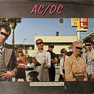 AC/DC ‎- Dirty Deeds Done Dirt Cheap (LP) (1st Pressing) (VG+/G+)