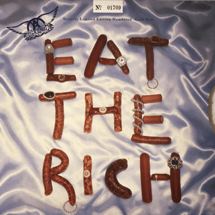 Aerosmith - Eat The Rich (10") (Gold Vinyl) (EX+/EX)