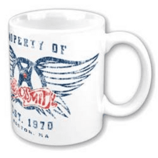 AEROSMITH PROPERTY OF - LOGO - MUG (11oz) (Brand New In Box)
