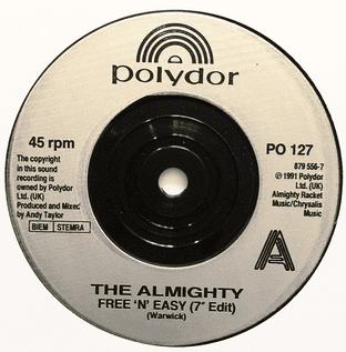 Almighty (The) - Free 'N' Easy (7") (EX-/NM)