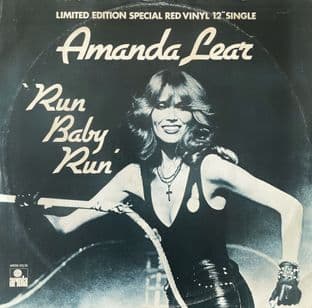 Amanda Lear - Run Baby Run (12") (Red Vinyl) (VG-/G++)