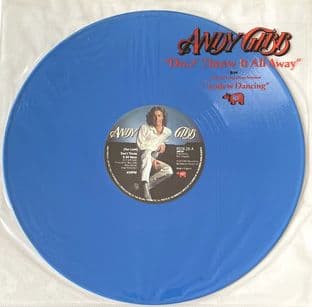 Andy Gibb - (Our Love) Don't Throw It All Away (12") (Blue Vinyl) (G++/G++)