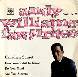 Andy Williams - Andy Williams Favourites Volume 2 EP (7") (VG/VG-)