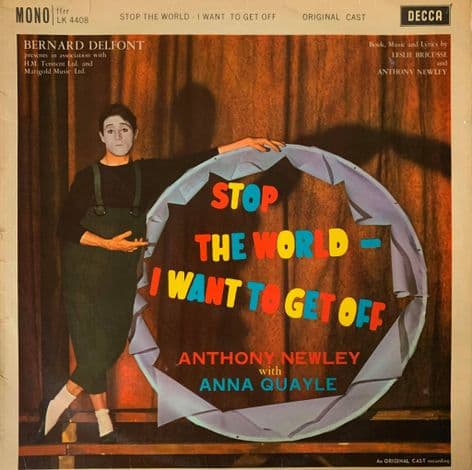 Anthony Newley/Original Cast ‎- Stop The World I Want To Get Off) (LP) (G-/G+)
