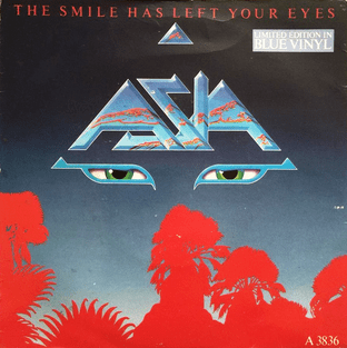 Asia - The Smile Has Left Your Eyes (7") (Blue Vinyl) (VG+/VG-)