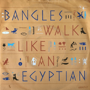 Bangles - Walk Like An Egyptian (7") (VG/G+)