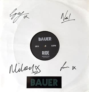 Bauer - Ride/By The Blue Lake (12") (Test Pressing) (Signed) (EX/EX)