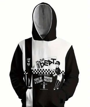 Beat (The) Tears Of A Clown 3D Print Hoodie - Medium (HD012) (New)