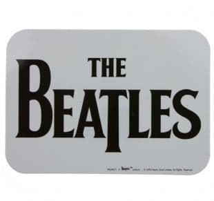 Beatles (The) - Drop T Logo Black On White (Sticker)