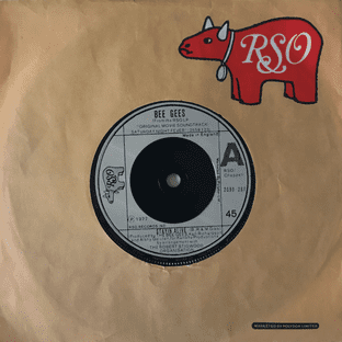 Bee Gees - Stayin' Alive (7") (VG-/VG-)