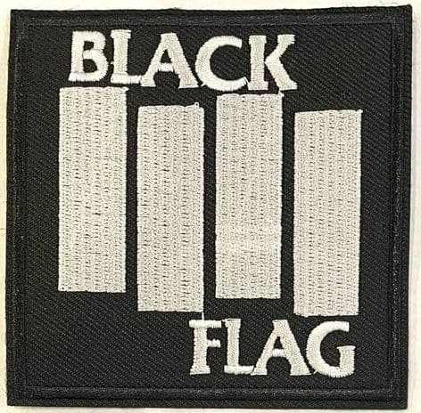 Black Flag Sew On/Iron On Patch  (PA195)
