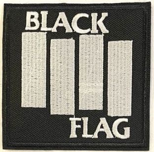 Black Flag Sew On/Iron On Patch (PA195)