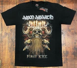 BNWT Rock@Tees Amon Amarth First Kill Double Sided T-shirt XL (ts0377)
