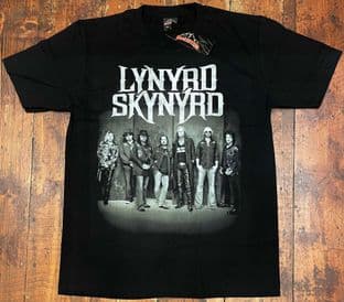 BNWT Rock@Tees Double Lynyrd Skynyrd Logo & Band Double Sided T-shirt M (ts0576)