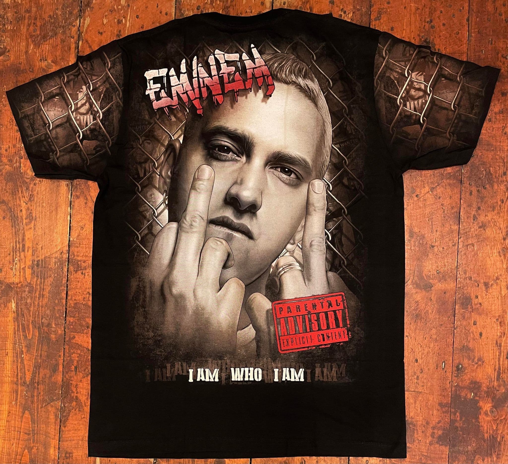 thumbnail image 2 of Eminem 'Rap God' Graphic T-Shirt – Men's Regular Fit – 100% Cotton Black Tee 2 of 6