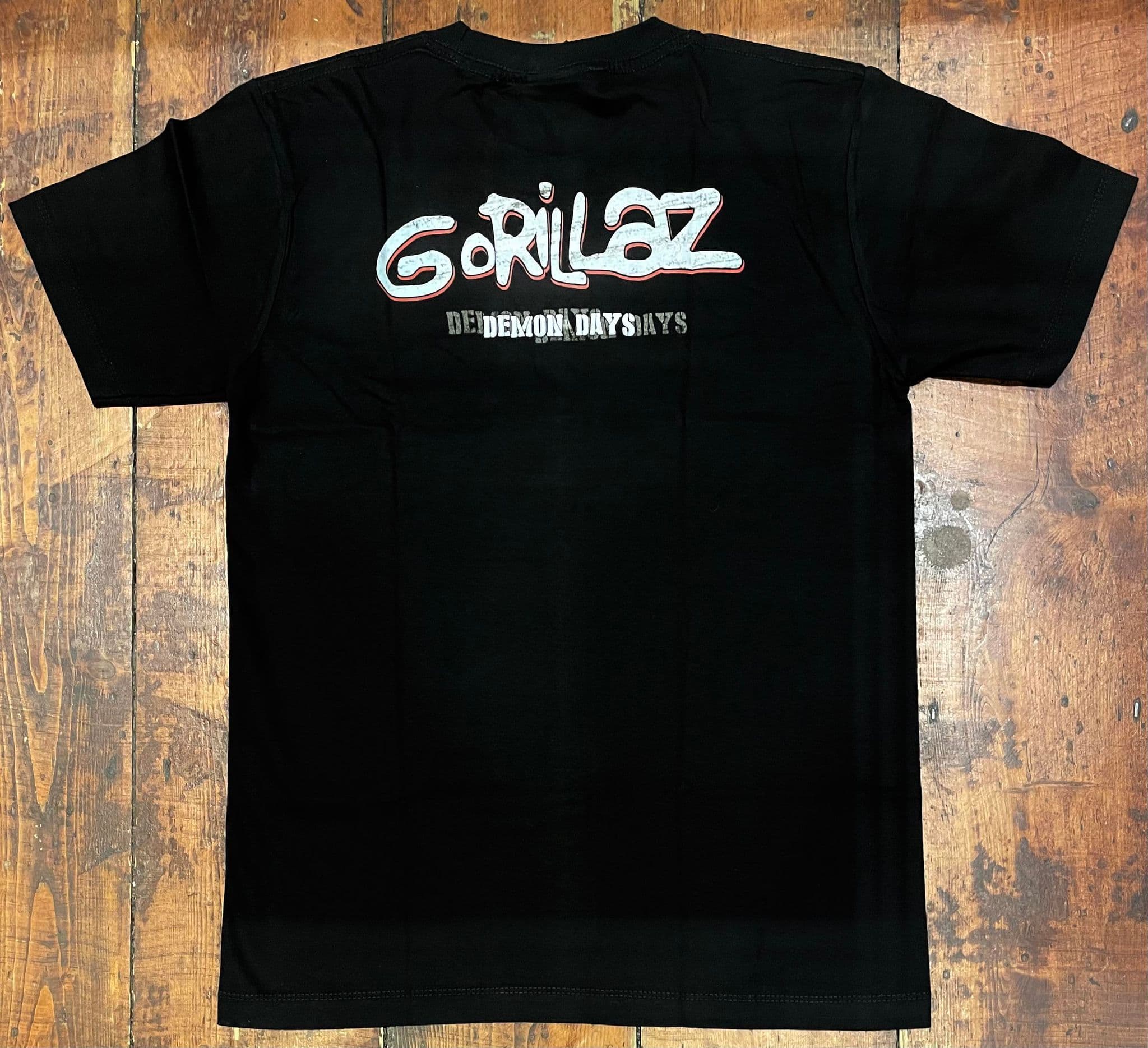 BNWT Rock Tees Gorillaz Demon Days Double Sided T-shirt Medium ts0397