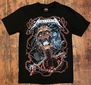 BNWT Rock@Tees Metallica Skeleton Double Sided T-shirt XL (ts0368)