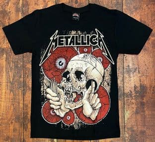 BNWT Rock@Tees Metallica Skull Double Sided T-shirt M (ts0361)
