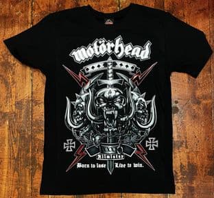 BNWT Rock@Tees Motorhead Born To Lose Live To Win Double Sided T-shirt M (ts0351)