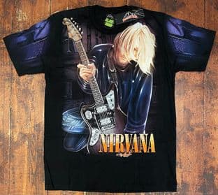 BNWT Rock@Tees Nirvana In Utero Glow In The Dark Double Sided T-shirt S (ts0436)