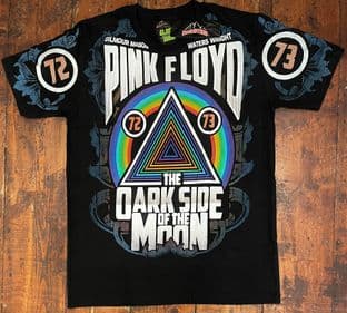 BNWT Rock@Tees Pink Floyd Glow In The Dark Double Sided T-shirt L (ts0434)