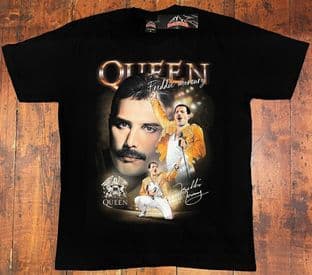 BNWT Rock@Tees Queen Freddie Mercury Double Sided T-shirt Medium (ts0400)