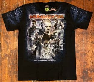 BNWT Rock@Tees Rammstein Glow In The Dark Double Sided T-shirt L (ts0456)