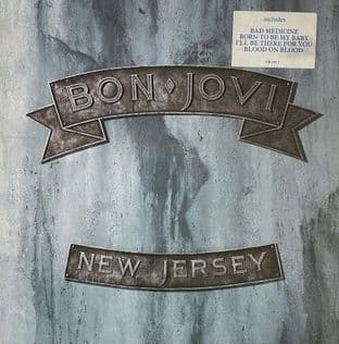 Bon Jovi - New Jersey (LP) (Rare Dutch Jambco Label) (G-VG/VG+)