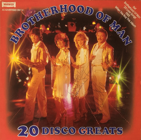 Brotherhood Of Man - 20 Disco Greats (LP) (Signed) (EX/VG+)