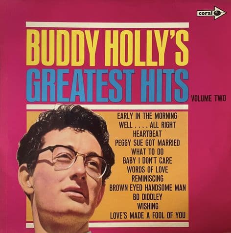 Buddy Holly ‎- Buddy Holly's Greatest Hits Volume Two (LP) (VG-/VG-)