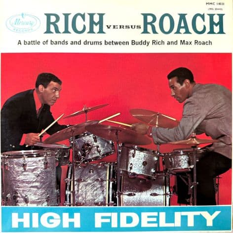 Buddy Rich And Max Roach - Rich Versus Roach (LP) (EX/EX)