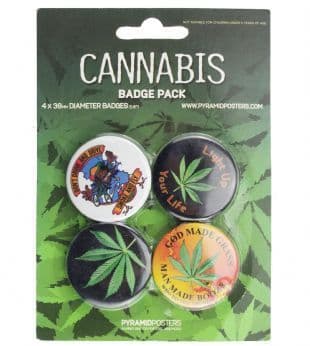 Cannabis - Official Button Badge Pack