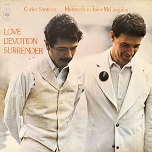 Carlos Santana & Mahavishnu John McLaughlin - ‎Love Devotion Surrender (LP) (1st Pressing) (VG+/VG+)